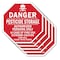 Signmission Danger Pesticide Storage Authorized, 10 inch X 10 inch, Aluminum Metal Signs, 5PK OC-A-5Pack-10-45 - alternate 1