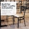 Flash Furniture HERCULES Black  inX in Back Metal Restaurant Chair - Tan Vinyl Seat XU-6FOBXBK-TNV-GG - alternate 6