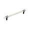 Amerock Carrione 8 inch 203mm Center-to-Center Marble White/Black Bronze Cabinet Pull BP36663MWBBR - alternate 1