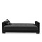 Homeroots 87" Dark Gray And Black Chenille Sleeper Sofa And Toss Pillows With Brown Legs 607091 - alternate 6