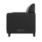 Flash Furniture Agent 3 Piece Reception Set with Charging Banks and Solid Wood Legs in Black LeatherSoft BT-827U-SET-BLK-GG - alternate 3