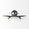 Homeroots Gray Metal Fighter Plane Sculpture 392440 - alternate 3