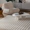 Homeroots 5' X 7' Cream and Beige Geometric Distressed Indoor Outdoor Area Rug 558796 - alternate 5