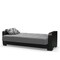 Homeroots 87" Gray And Black Microfiber Convertible Futon Sleeper Sofa And Toss Pillows With Storage 607099 - alternate 7