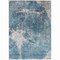 Homeroots 9' X 12' Teal Blue Navy Blue And Gray Abstract Washable Indoor Outdoor Area Rug 582966 - alternate 5