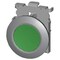 Siemens Pushbutton, 30 mm, round, Metal, matte, green, Front ring 3SU1060-0JB40-0AA0-ZY15 - alternate 3