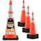 Xpose Safety 36 in Orange Traffic Cone, PVC, 10 lb Base with 6 in & 4 in Collar, DOT Approved, 12 PK OTC36-64-12-X - alternate 1
