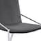 Homeroots Set of Two Gray and Silver Upholstered Velvet And Metal Dining Side Chairs, 2PK 573348 - alternate 7
