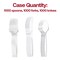 Smarty Had A Party Clear Disposable Plastic Cutlery Set - Spoons, Forks and Knives (1000 Guests), 3000PK 420S-CLCS-CASE - alternate 5