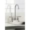 Kingston Brass Double-Handle 4" Centerset Bar Faucet with Knurled Handle, Polished Nickel KB5496KNL - alternate 3