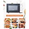 Commercial Chef Counter Top Microwave, 0.6 Cubic Feet, White CHM660W - alternate 4
