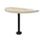 Leisure Craft Perforated Semi-Circle Pedestal Table, Portable, 30"H, Sandstone STAB30-PERF-SANDSTONE - alternate 1