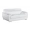 Homeroots 69in White And Silver Faux Leather Loveseat 329524 - alternate 5