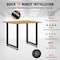 Vevor 28 Inch Adjustable Furniture Legs Square Solid Steel Set of 2 Black, 2PK T6164-28 - alternate 5