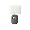 Monarch Specialties Lighting, 26"h, Table Lamp, Dark Grey Ceramic, Ivory / Cream Shade, Contemporary I 9674 - alternate 1