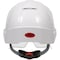 Jsp Type I, Vented Industrial Safety Helmet w/Lightweight ABS Shell, Integrated ANSI Z87.1 Eye Protection 280-EVLV-01S - alternate 2