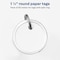 Avery Metal Rim Key Tags, Metal, 1.3" Dia., White, Round, 50 PK AVE11025 - alternate 2