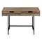 Homeroots 47" Brown and Black Wood and Metal H-Shape Computer Desk With Two Drawers 489999 - alternate 6