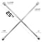 Powerbuilt 25" Heavy Duty  SAE 4-Way Lug Wrench 640870 - alternate 5