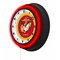 Holland Bar Stool United States Marine Corps Red/Yellow 19 Double Neon Wall Clock Clk19BK - alternate 4