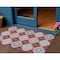Homeroots 3' X 5' Red And Navy Blue Floral Washable Indoor Outdoor Area Rug 610769 - alternate 1