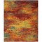 Homeroots 5' X 7' Flame Abstract Indoor Outdoor Area Rug 572637 - alternate 8