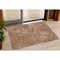 Homeroots 3' X 5' Brown And Beige Geometric Washable Indoor Outdoor Area Rug 595109 - alternate 1