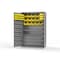 Strong Hold 14 GA Bin Cabinet with 2 Shelves, 4 Drawers - 48 In W. x 72 In. H x 24 In. D - 42 Yellow Bins 46-BBS-242-4DB-42Y-12DP-NL-L - alternate 3