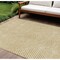 Homeroots 9' X 12' Gold And Ivory Geometric Washable Indoor Outdoor Area Rug 612128 - alternate 1