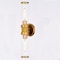 Vaxcel Levitt 2 Light Satin Brass Mid-Century Modern Industrial Bathroom Vanity Fixture Clear Glass W0390 - alternate 8