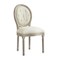 Homeroots Tufted Cream and Brown Upholstered Linen Dining Side Chair 535367 - alternate 6