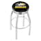 Holland Bar Stool Co 25" Chrome Michigan Tech Swivel Bar Stool, Accent Ring L8C3C25MITech - alternate 1