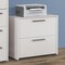 Homeroots 30" White Wood Two Drawers Filing Cabinet 568311 - alternate 5