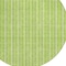 Homeroots 8' Lime Green And Ivory Round Striped Washable Indoor Outdoor Area Rug 595879 - alternate 4