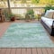 Homeroots 9' X 12' Mint Green And Pale Aqua Abstract Washable Indoor Outdoor Area Rug 630925 - alternate 3
