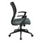 Office Star Products EM Series Screen Back Task Chair with "T" Arms, Fun Colors Grey EM51022N-2M - alternate 3
