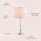 Jonathan Y Bella 27" Crystal LED Table Lamp, Clear JYL2046A - alternate 5