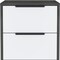 Homeroots 19" Gray Wood Two Drawer Nightstand 543651 - alternate 7