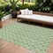 Homeroots 10' X 14' Green And Ivory Ogee Washable Indoor Outdoor Area Rug 601565 - alternate 1