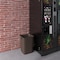 Regal Altair 19 Gallon Square Brown Plastic Trash Can, Space-Saving Design ZR-TC-100-SQ19BR - alternate 5