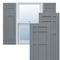 Ekena Millwork True Fit PVC San Juan Capistrano Mission Style Fixed Mount Shutters, Ocean Swell, 12W x 44H, PR TFP001SJ12X044CH - alternate 1