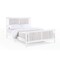 Homeroots White and Gray Reversible Inlaid Panels Solid Wood Full Bed Frame 530214 - alternate 6