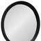 Homeroots 20" Black Round Wood Framed Accent Mirror 485113 - alternate 5