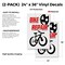 Signmission Bike Repair, Vinyl Decals Only 24 Inch x 36 Inch, Vinyl Decal, 2PK DSB-2436-2PACK-Bike Repair - alternate 2