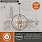 Vaxcel Estelle 6-Light 26.75 in W Brass Gold, Matte Black Mid-Century Modern Sputnik Pendant Fixture P0341R - alternate 5