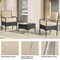 Lavish Home Outdoor Chair Cushions w/ Sun & Water-Resistant Removable Covers Memory Foam Patio Cushions HT-OUTDR-TN - alternate 5