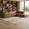 Homeroots 116" Brown Leather Wood Sofa With Ottoman 641054 - alternate 7