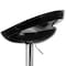 Elama 2 Piece Retro Adjustable Bar Stool in Black with Chrome Base ELM-806-BLK - alternate 6