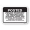 Signmission Posted Private Property No Trespassing No Hunting Aluminum, 18" H, A-1824-24862 A-1824-24862 - alternate 1
