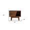 Homeroots 24" Wood One Drawer Nightstand 473031 - alternate 4